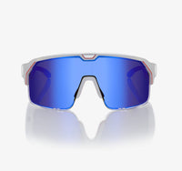 Montatura bianca e rossa | lenti blu